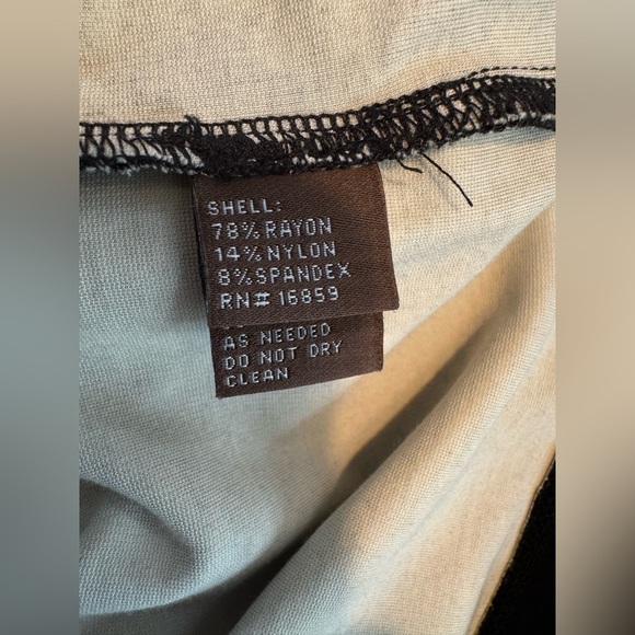 J. McLaughlin Black White Scroll Pattern Stretchy Soft Tunic Size L - Picture 6 of 10